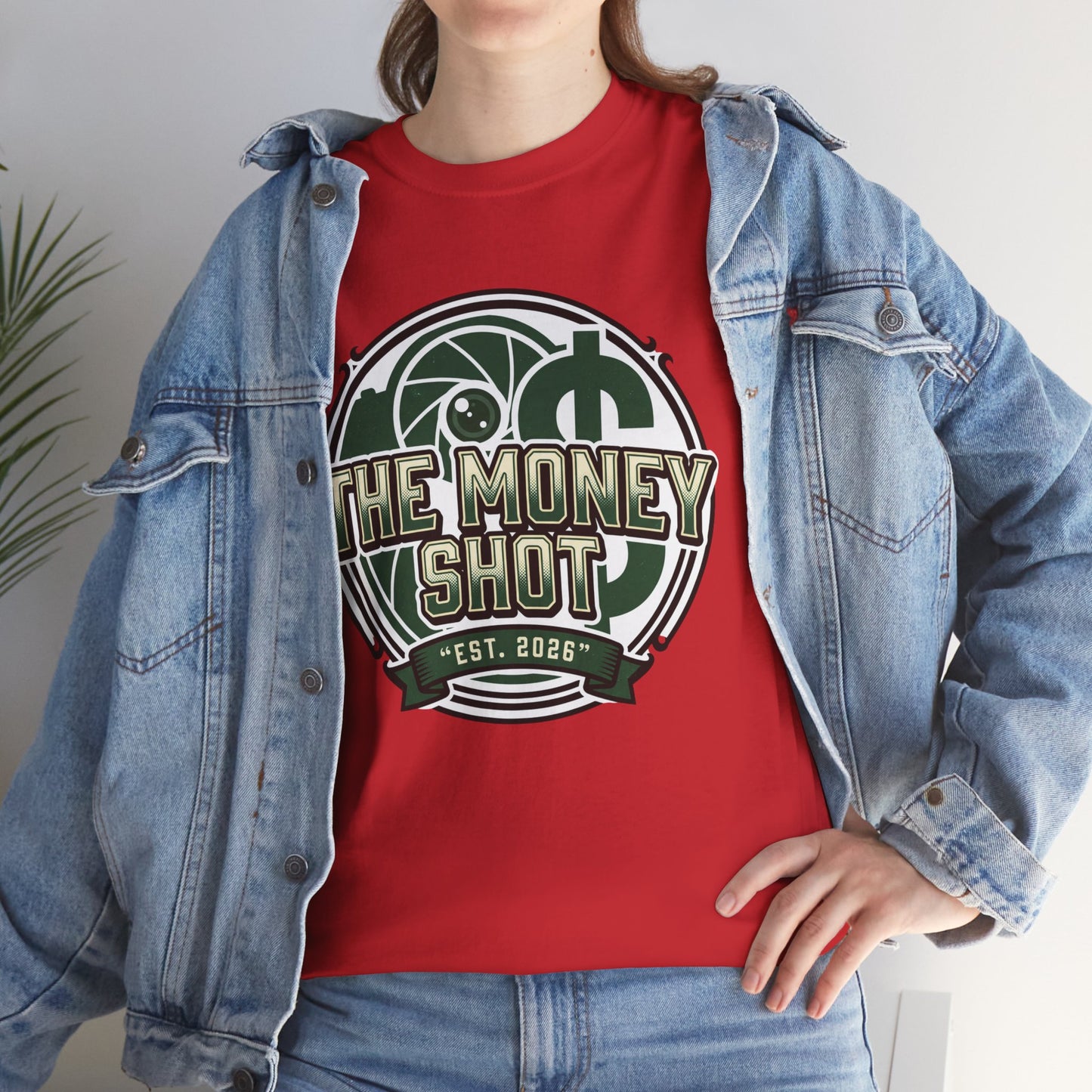 The Money Shot Graphic Tee — Retro Dollar Logo T-Shirt