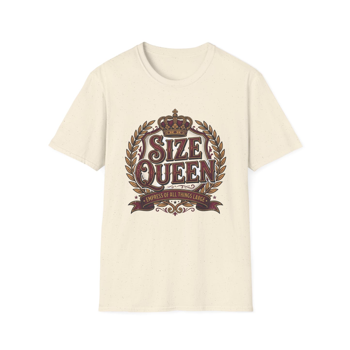 Size Queen T‑Shirt — Vintage Crown Graphic Tee Printify