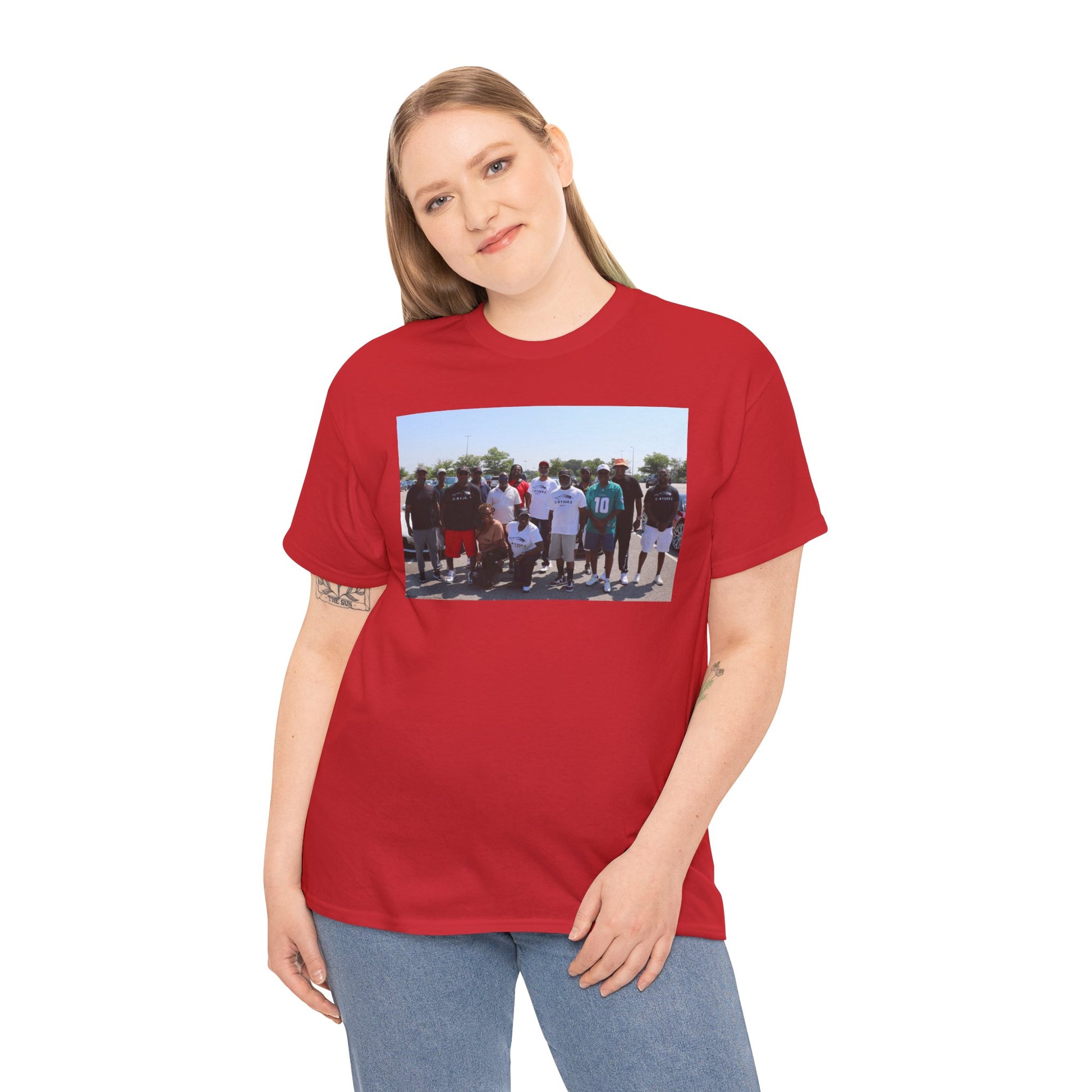 C-RYDERZ Group Photo Custom Tee — Personalized Reunion & Team Picture Shirt Printify
