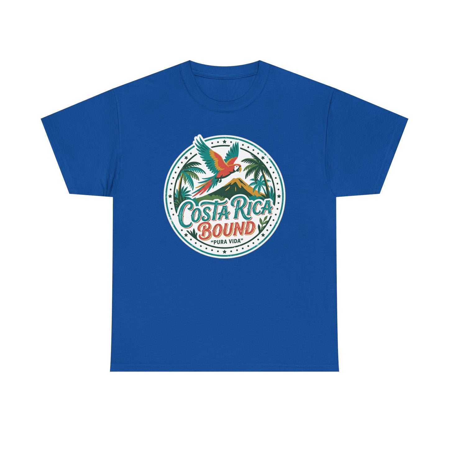 Costa Rica Bound T-Shirt — Tropical Parrot Travel Tee Printify