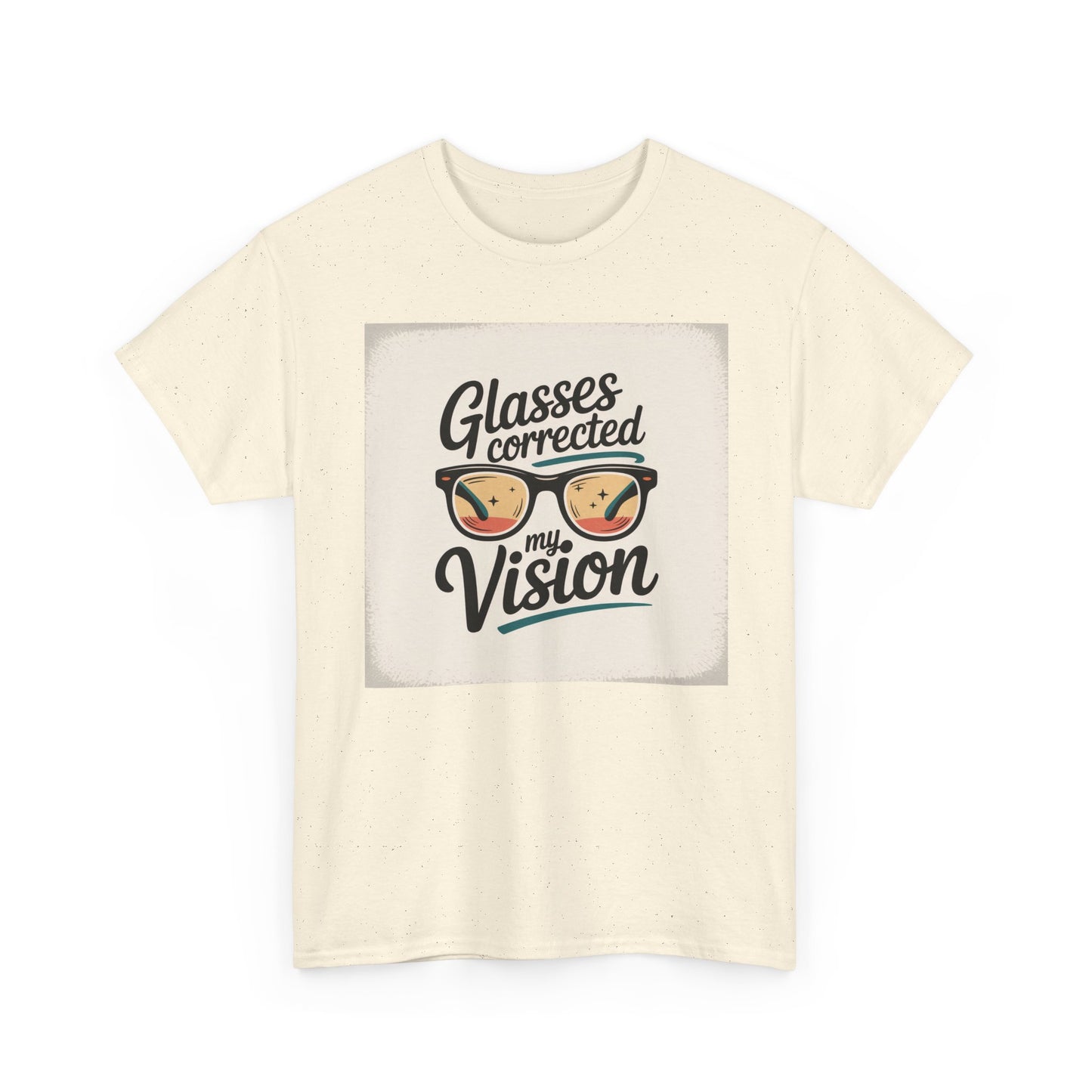 T-Shirt — "Glasses Corrected My Vision" Retro Eyewear Graphic Tee