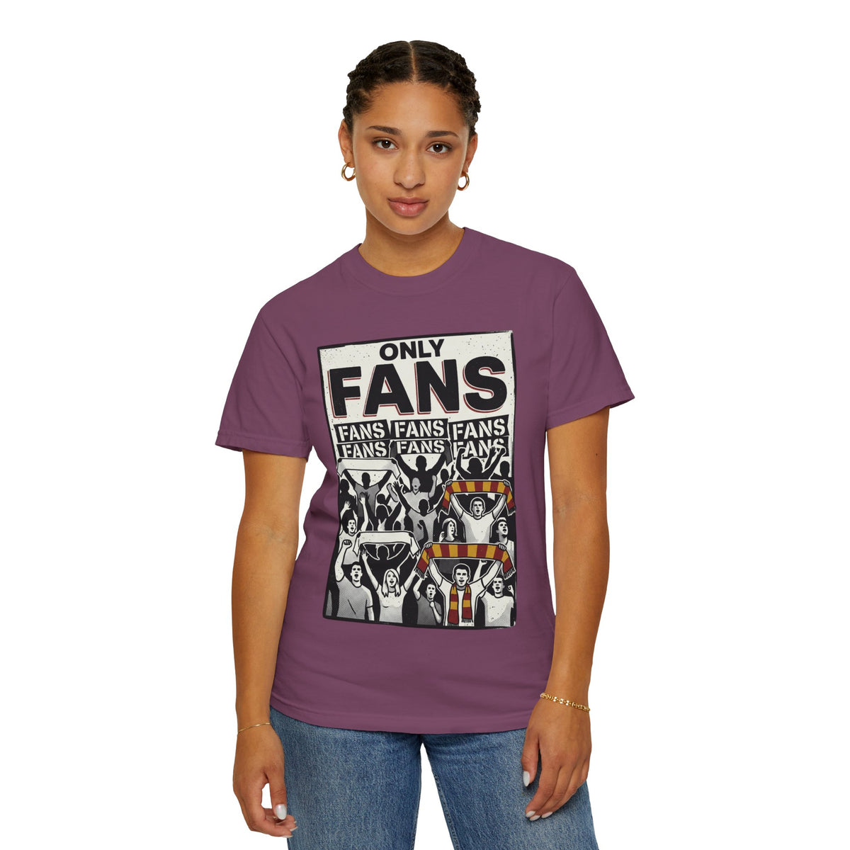 Only Fans Crowd Graphic T-Shirt — Vintage Sports Fan Tee