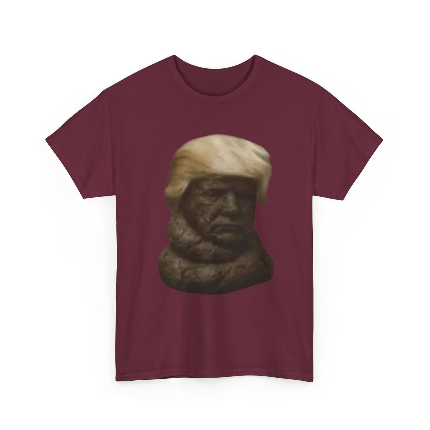 Graphic Tee — Bronze Bust Illustration T‑Shirt