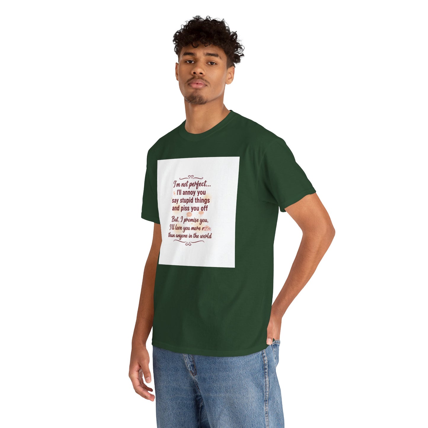 Funny Relationship Tee — “I’m Not Perfect… I’ll Annoy You” Couples T‑Shirt Printify