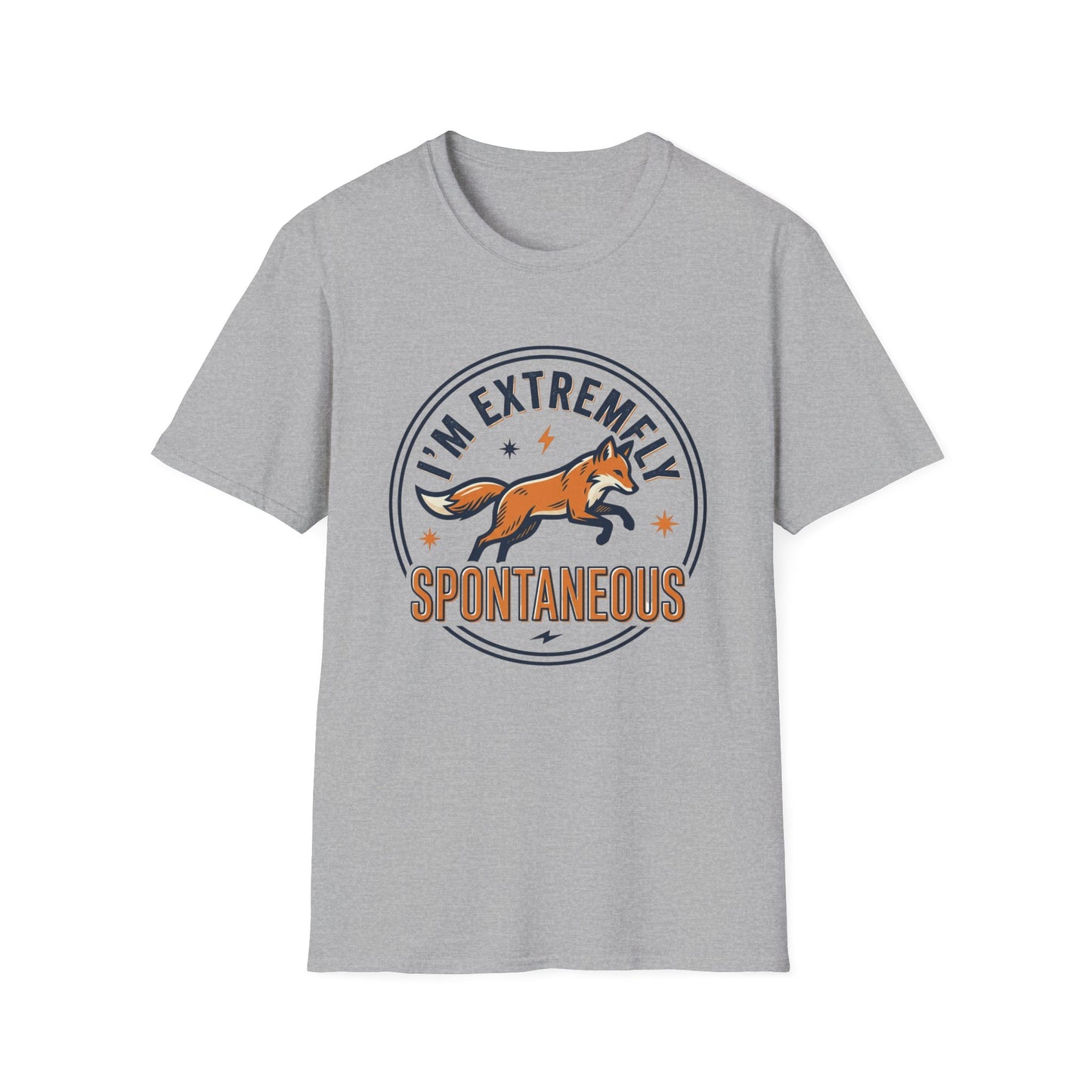 I'm Extremely Spontaneous Fox T-Shirt — Funny Adventure Graphic Tee
