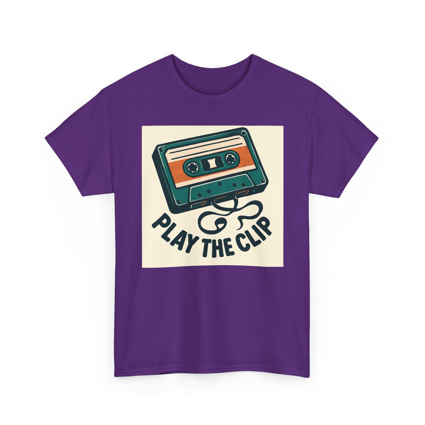 Cassette Tape 'Play the Clip' T-Shirt — Retro Music Tee Printify