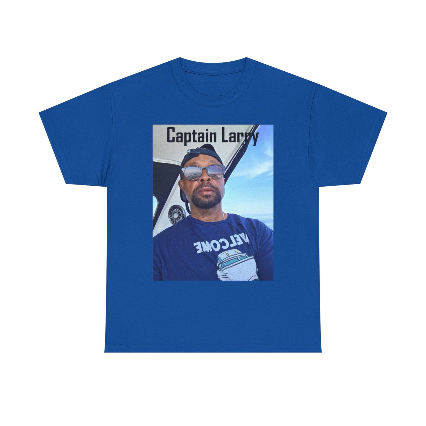 Custom Photo Print T-Shirt — Personalized Selfie Tee ("Welcome" Coffee Graphic) Printify
