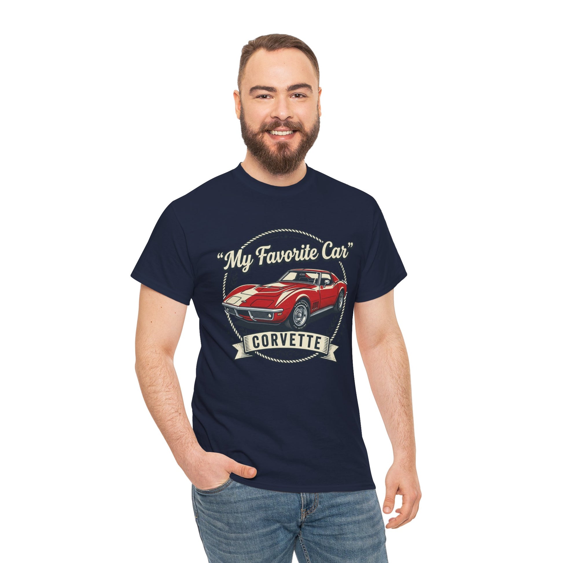 Corvette 'My Favorite Car' Classic Muscle Tee Printify
