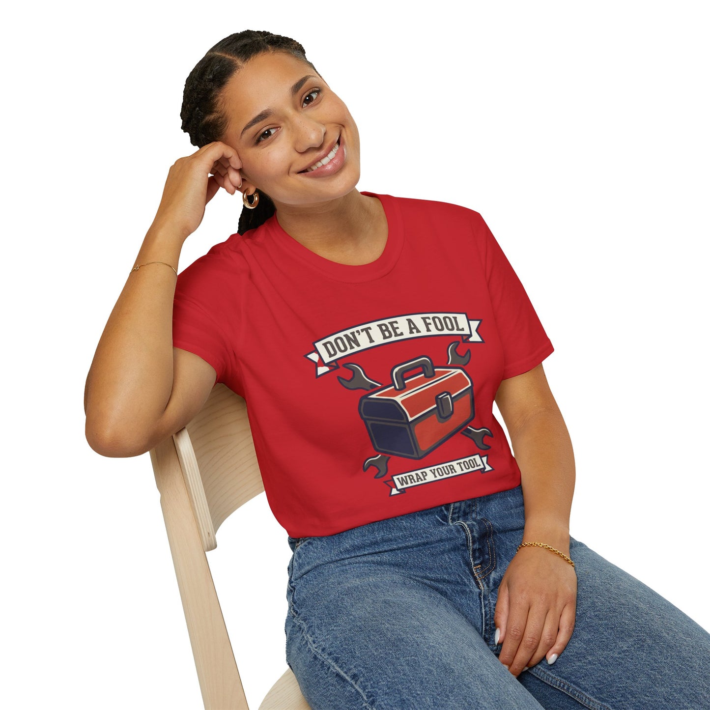 Don't Be a Fool Toolbox T‑Shirt — Wrap Your Tool Shirt for Mechanics & DIYers