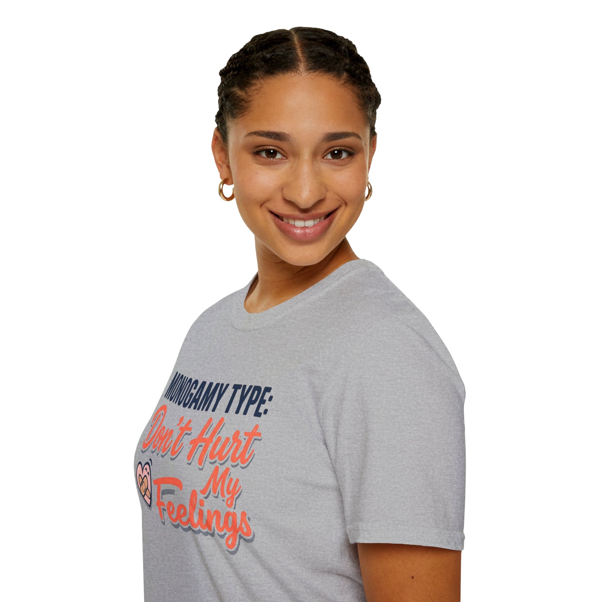 "Monogamy Type: Don't Hurt My Feelings" Graphic Tee Printify