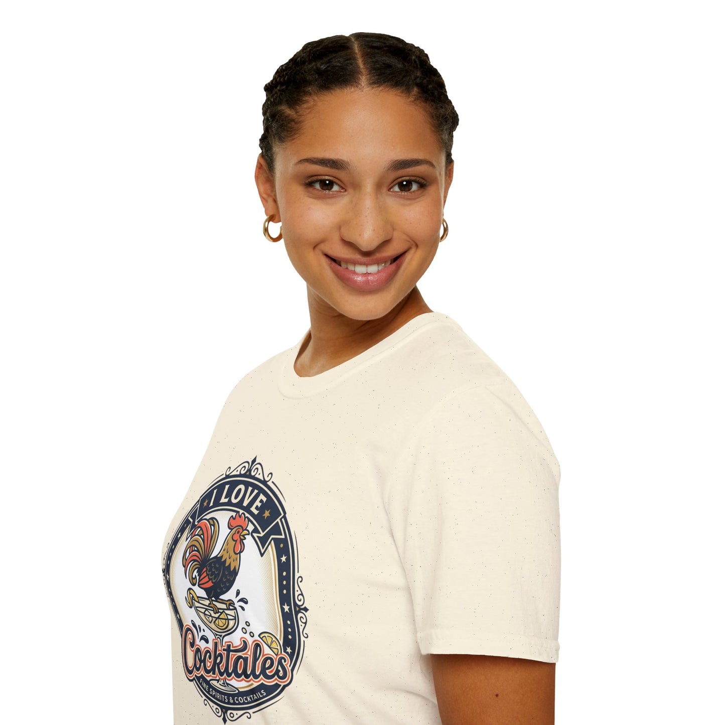 I Love Cocktales T-Shirt — Retro Rooster Cocktail Bar Tee