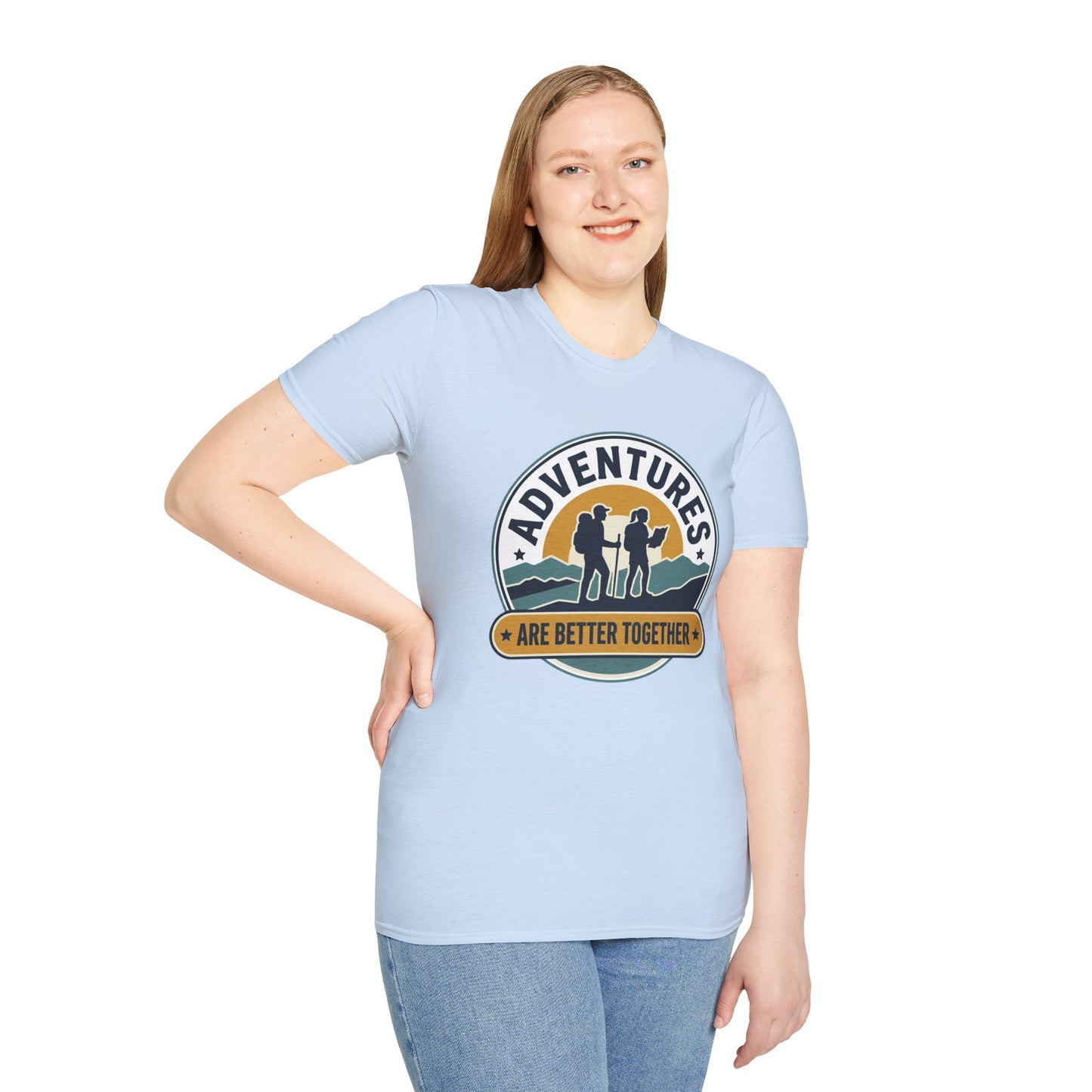 Adventures Are Better Together T-Shirt — Couples Hiking Outdoor Graphic Tee