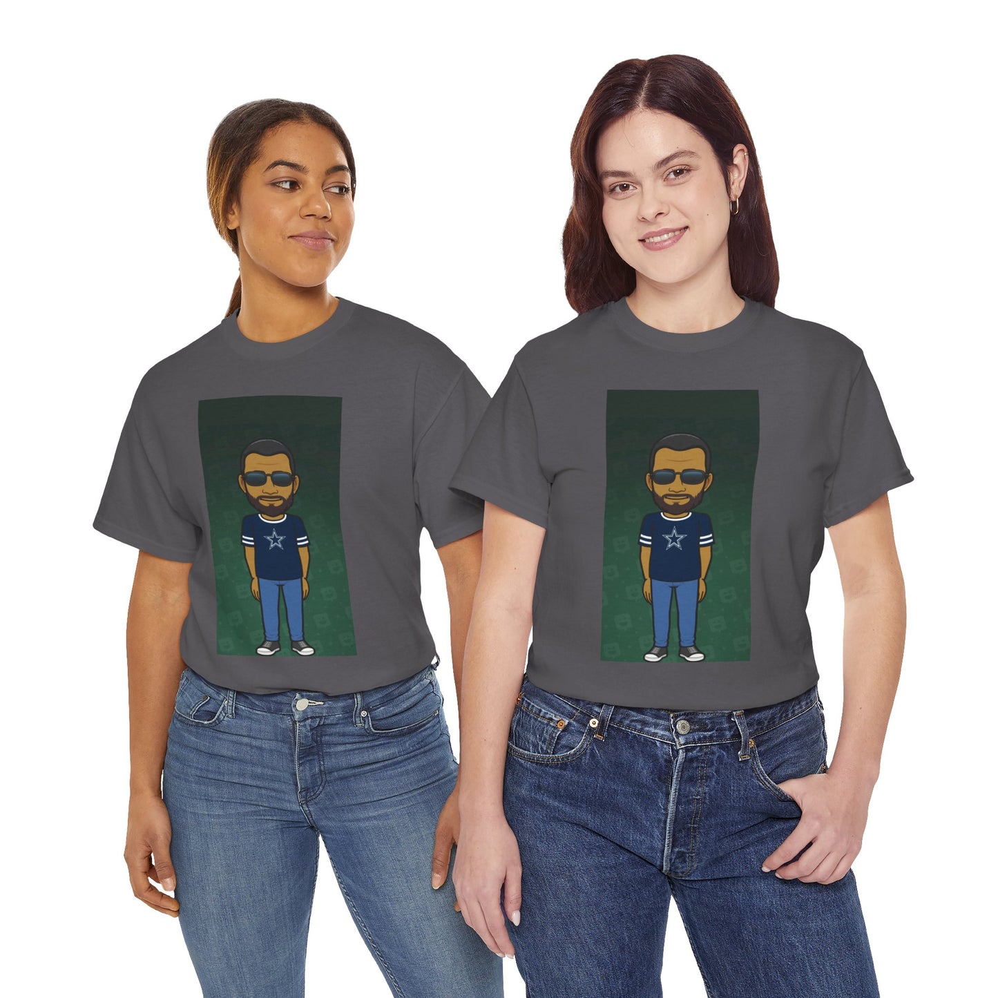 Cartoon Guy Graphic Tee — Personalized Avatar Shirt Printify