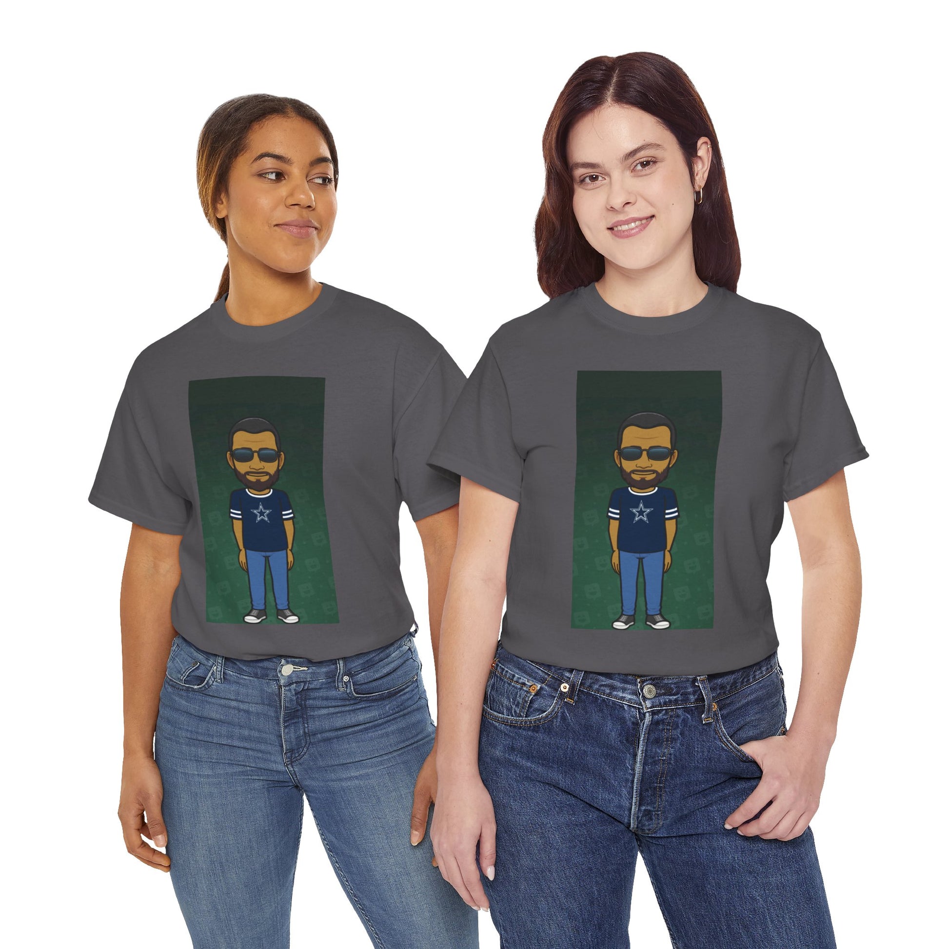 Cartoon Guy Graphic Tee — Personalized Avatar Shirt Printify