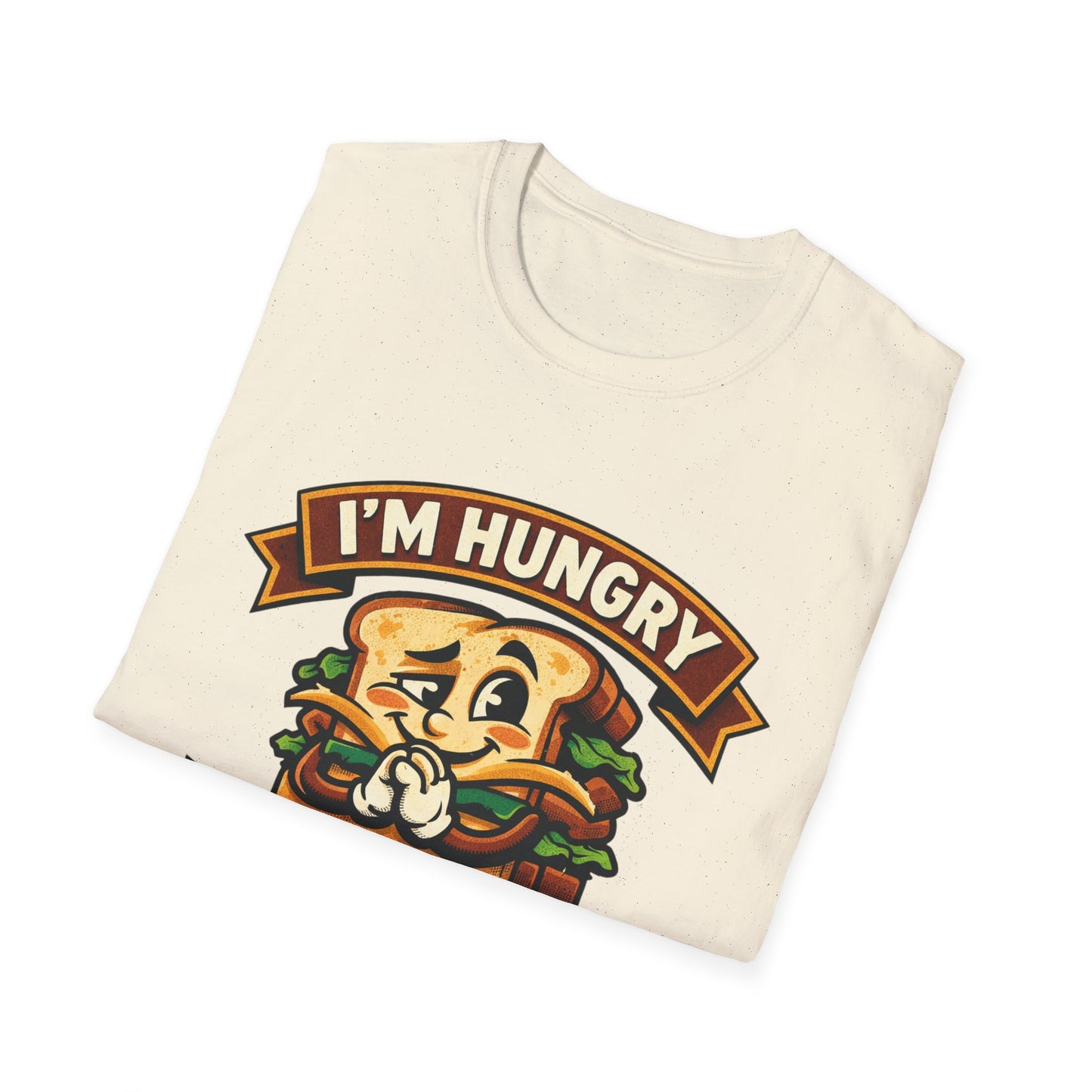 I'm Hungry Burger Graphic T-Shirt — "Do You Feel Buying Me Some Food?" Funny Foodie Tee