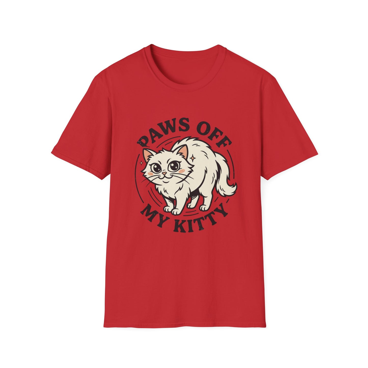 Paws Off My Kitty T-Shirt — Cute Protective Cat Graphic Tee