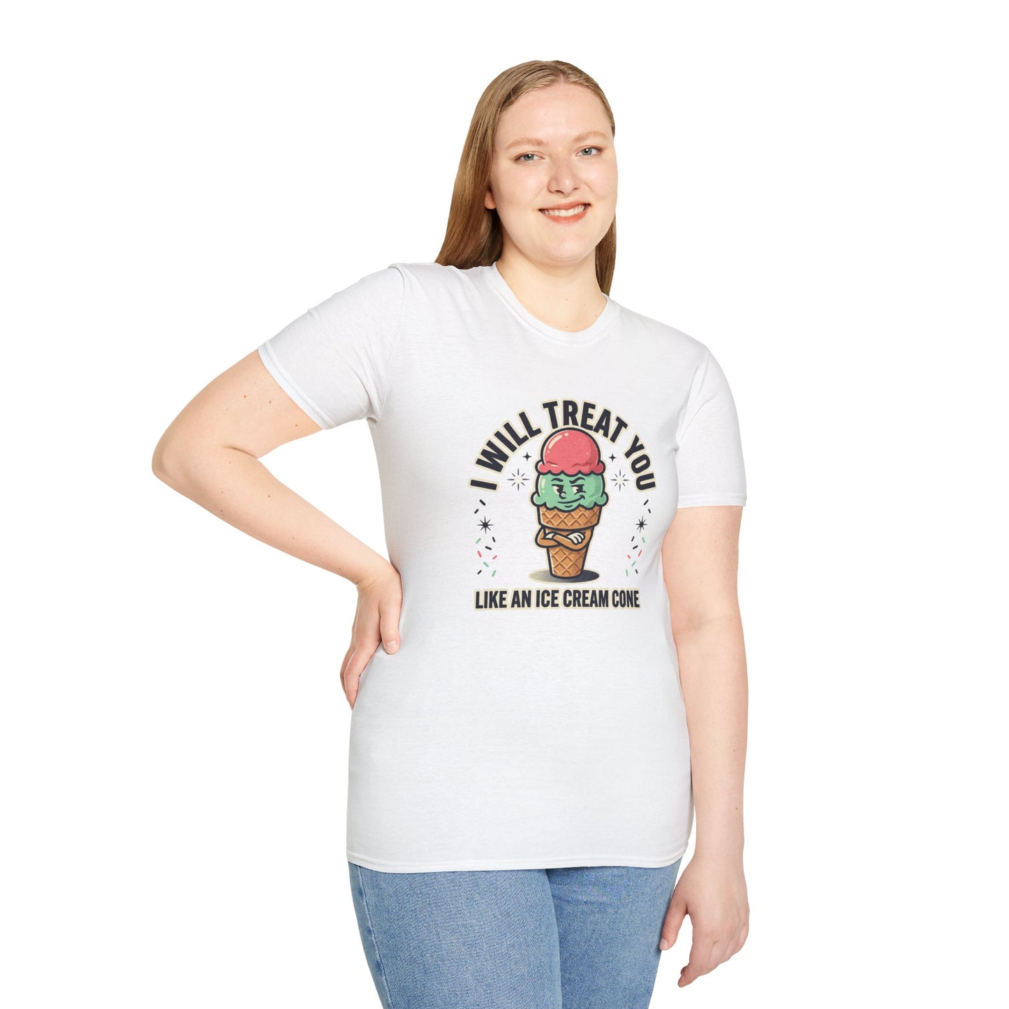I Will Treat You Like An Ice Cream Cone T-Shirt — Cute Ice Cream Graphic Tee