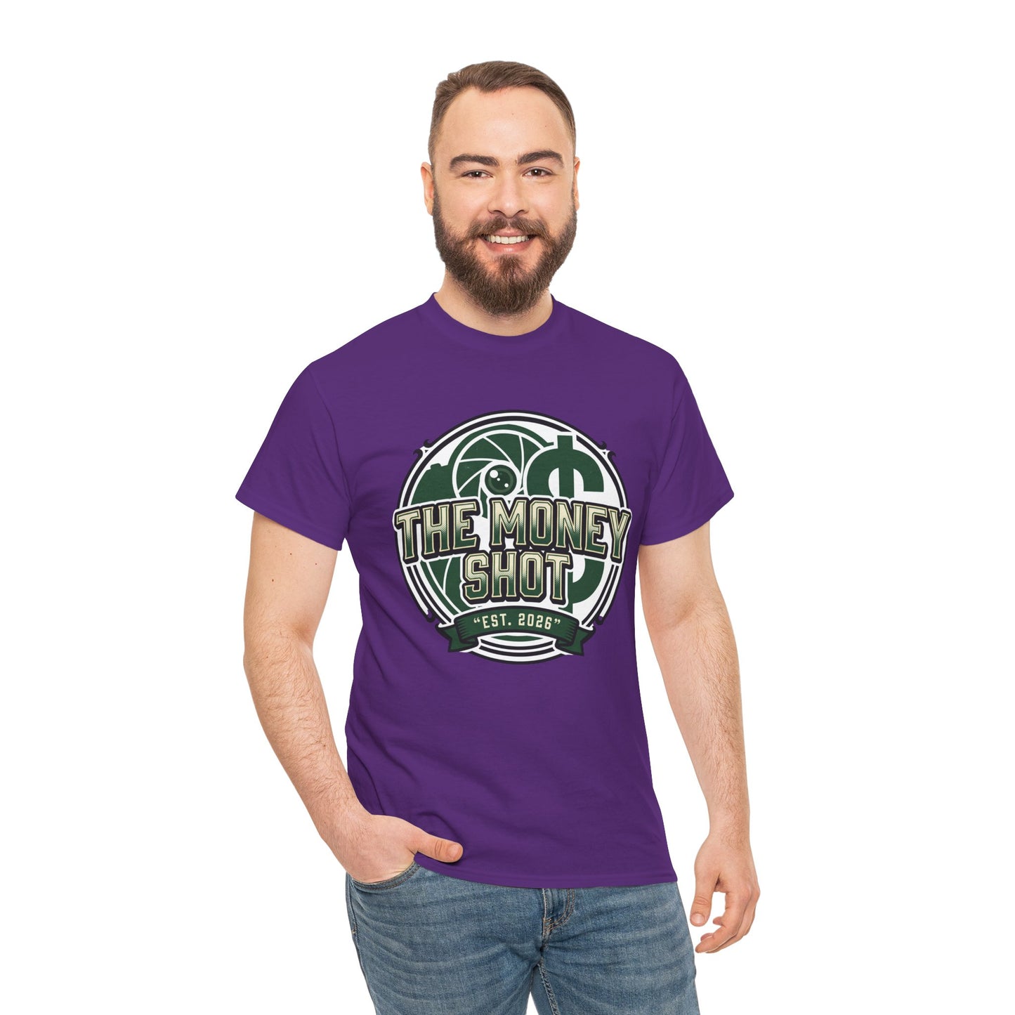 The Money Shot Graphic Tee — Retro Dollar Logo T-Shirt