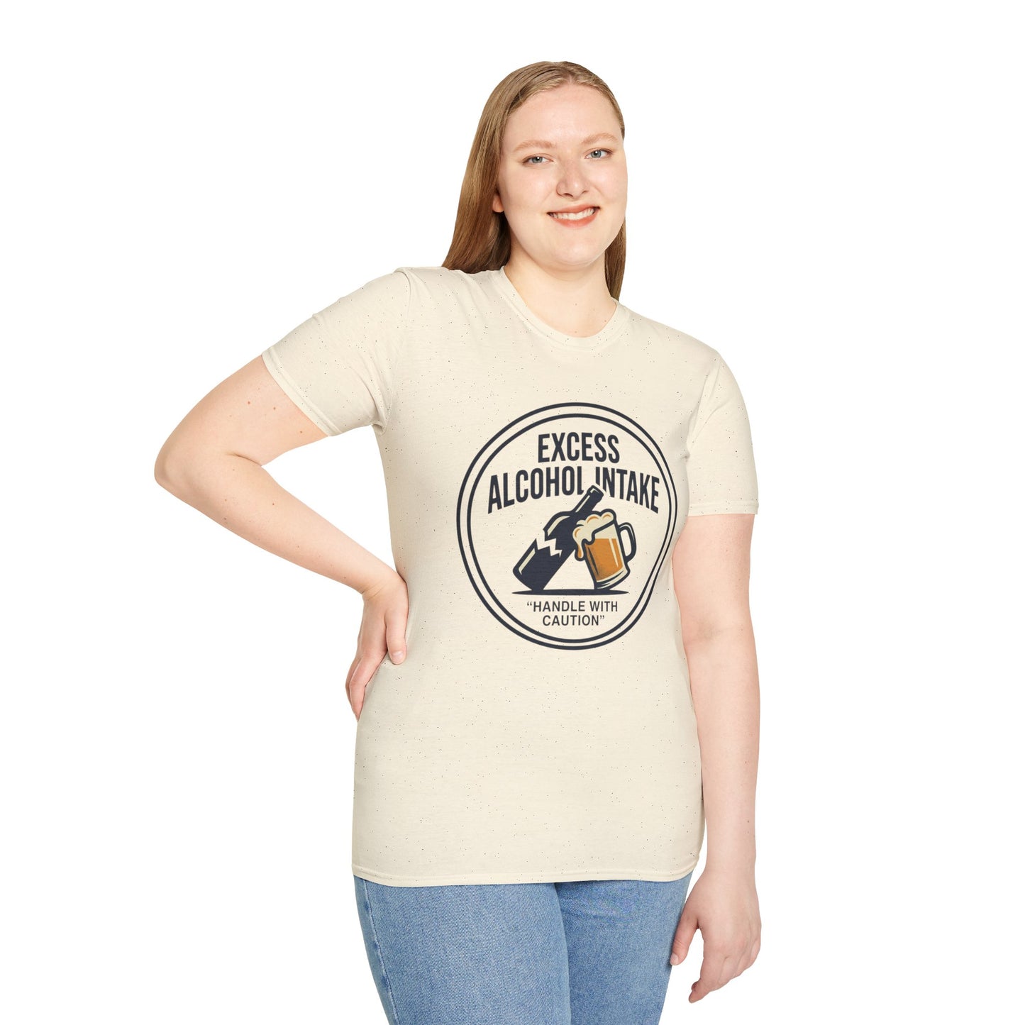 "Excess Alcohol Intake: Handle With Caution" Graphic Tee