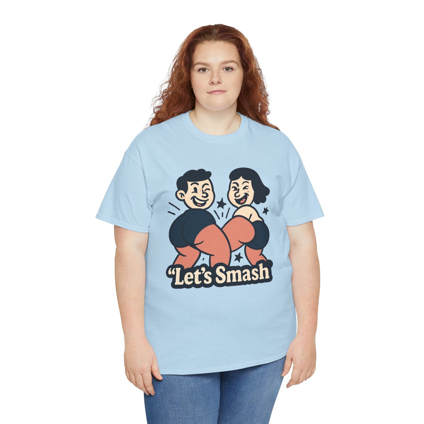 Let's Smash Tee — Retro Couples Valentine's T-Shirt