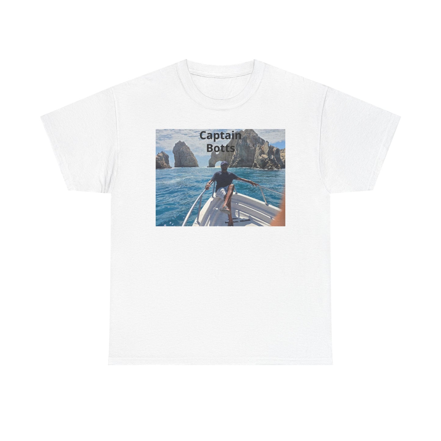 Larry T-Shirt — "Captain Botts" Boat Photo Graphic Tee | Nautical Vacation Crew Shirt