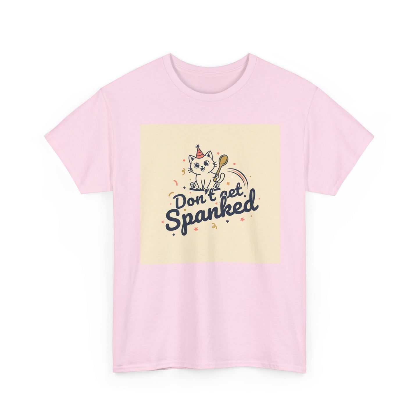 Don’t Get Spanked Cat Tee — Cute Retro Kitten Graphic T-Shirt Printify