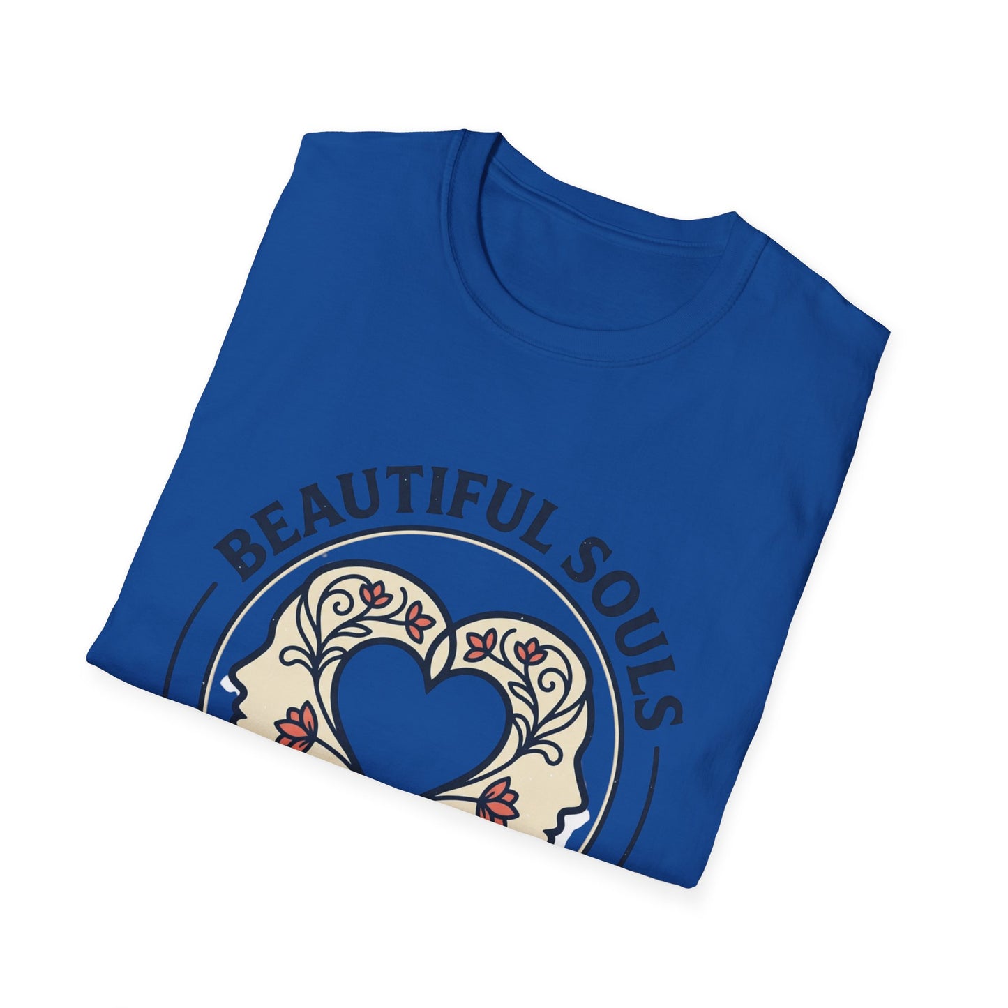 Beautiful Souls Graphic T-Shirt — "Beautiful Souls" Heart Floral Tee
