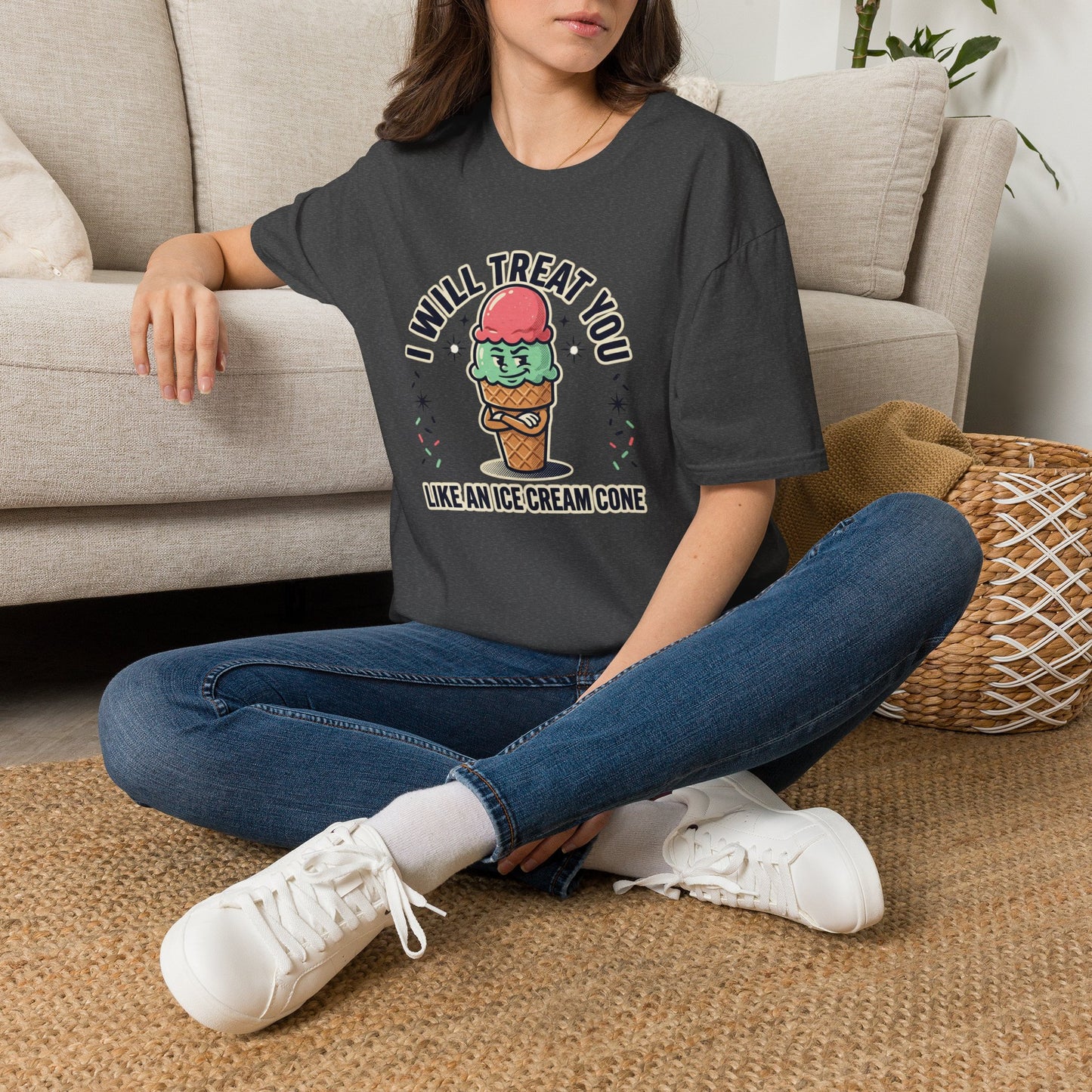 I Will Treat You Like An Ice Cream Cone T-Shirt — Cute Ice Cream Graphic Tee