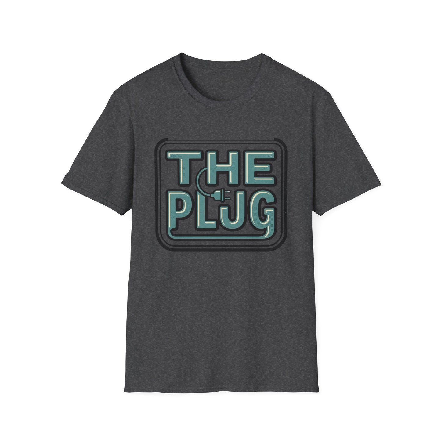 The Plug Graphic T-Shirt — Retro Power Cord Logo Tee