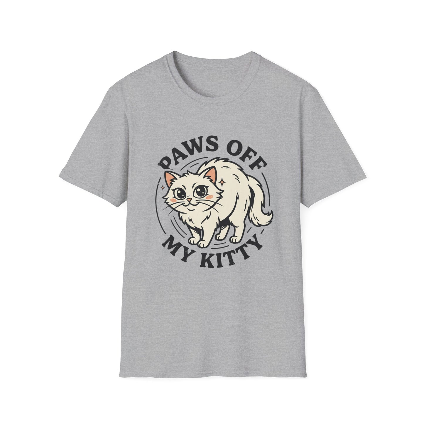 Paws Off My Kitty T-Shirt — Cute Protective Cat Graphic Tee
