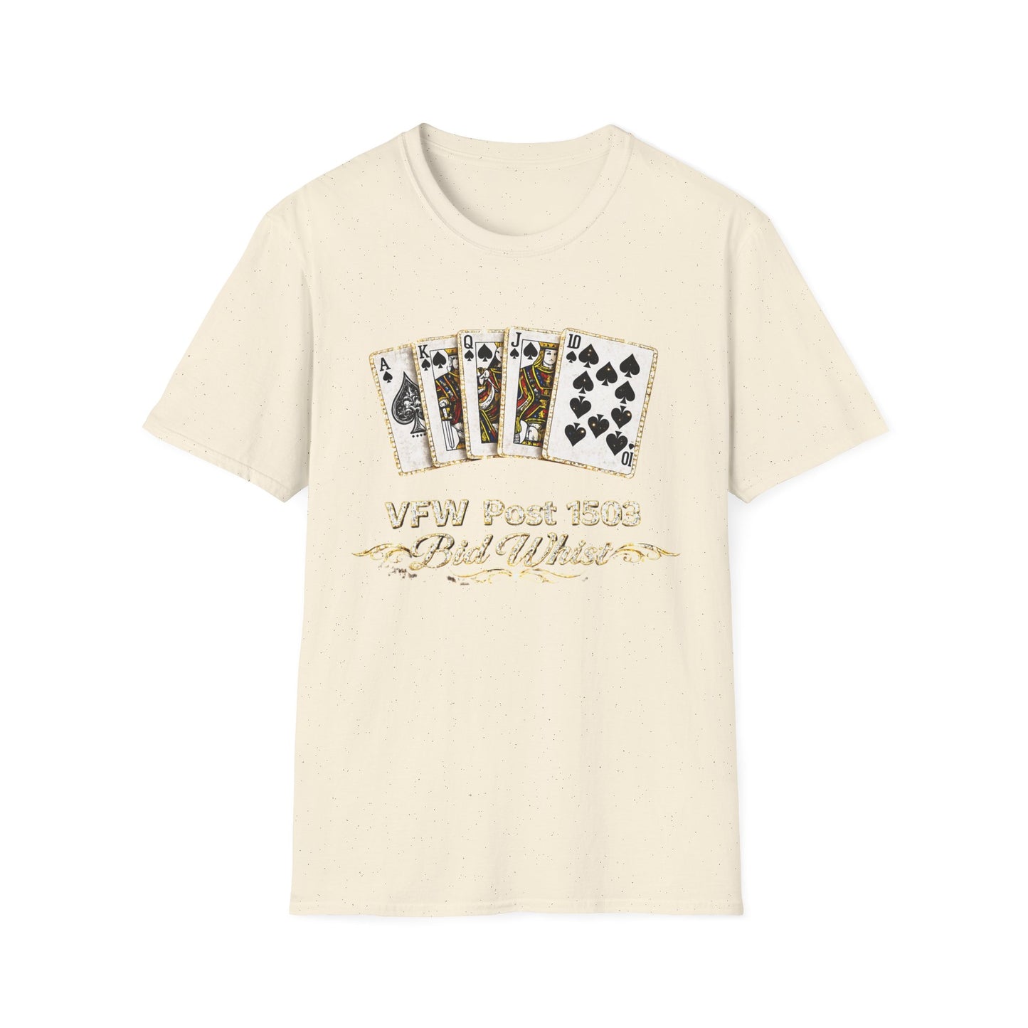 Bid Whist Playing Cards Tee — VFW Post 1503 Card Game T-Shirt