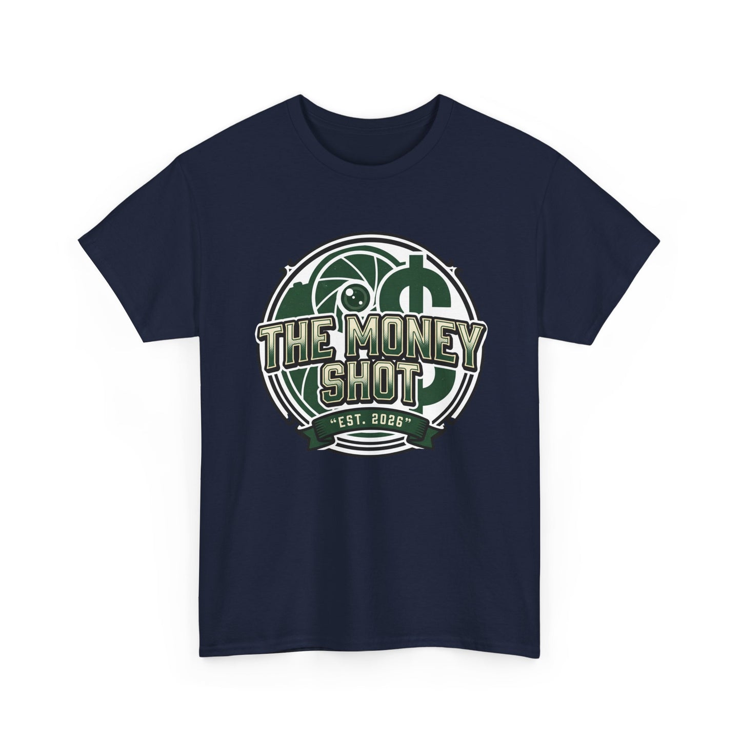 The Money Shot Graphic Tee — Retro Dollar Logo T-Shirt