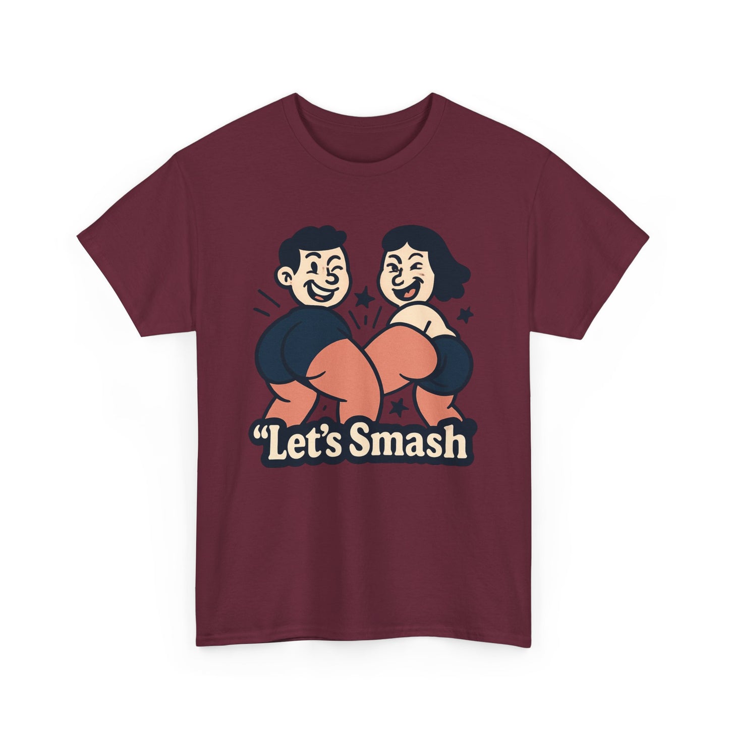 Let's Smash Tee — Retro Couples Valentine's T-Shirt