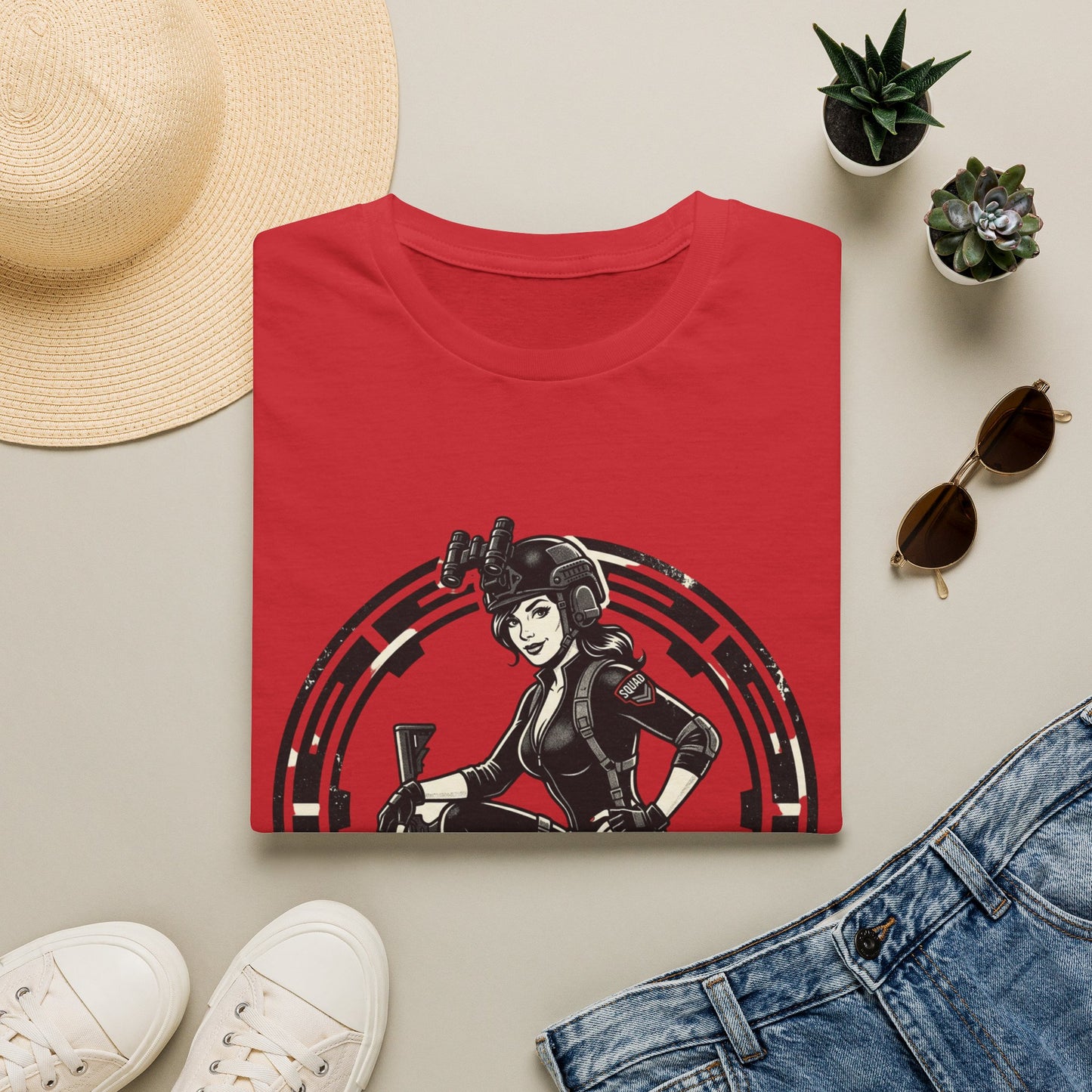 Power Pussy Graphic T-Shirt — Retro Pinup Catwoman Style Tee