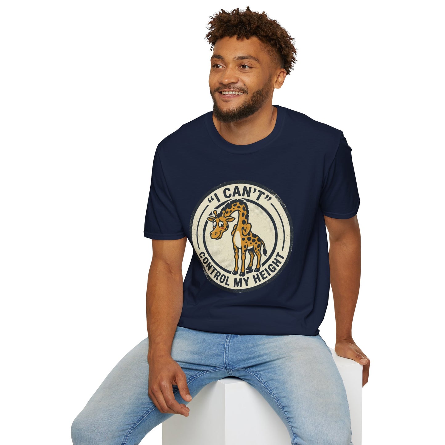 Giraffe 'I Can't Control My Height' T-Shirt