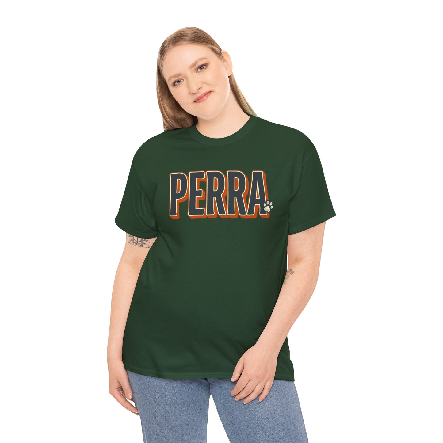 Perra Graphic Tee – Bold Retro Lettering T-Shirt