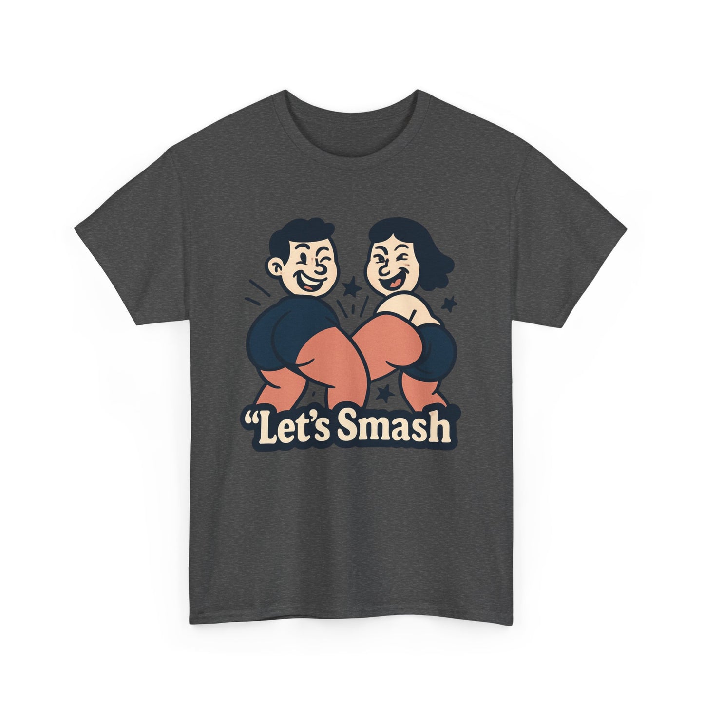 Let's Smash Tee — Retro Couples Valentine's T-Shirt