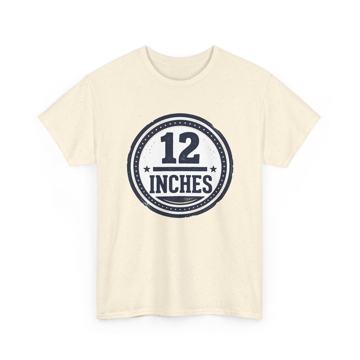 12 Inches Badge T-Shirt — Vintage Stamp Graphic Tee