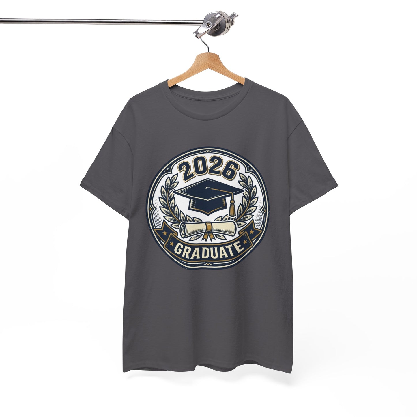 2026 Graduate T-Shirt — Graduation Cap Emblem Tee