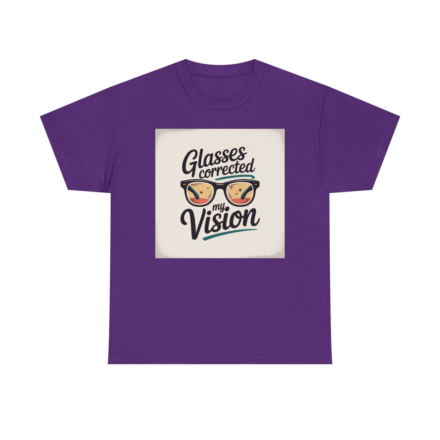 T-Shirt — "Glasses Corrected My Vision" Retro Eyewear Graphic Tee