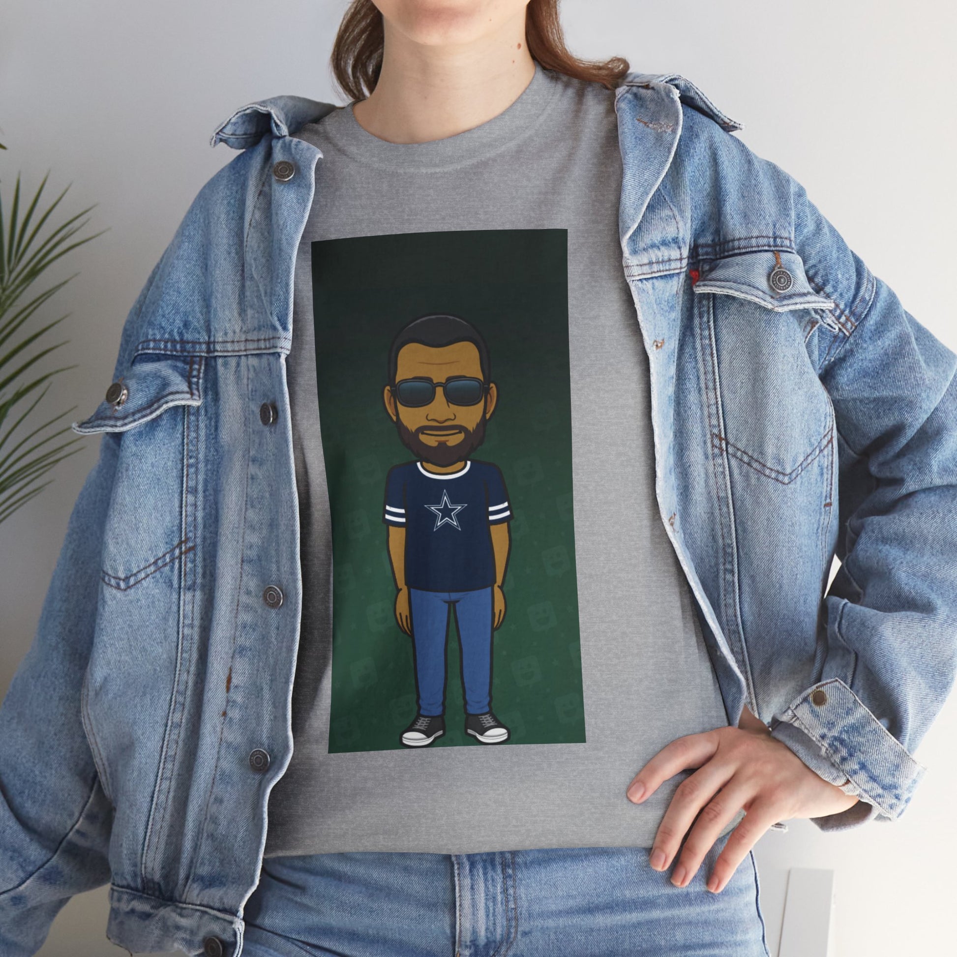Cartoon Guy Graphic Tee — Personalized Avatar Shirt Printify