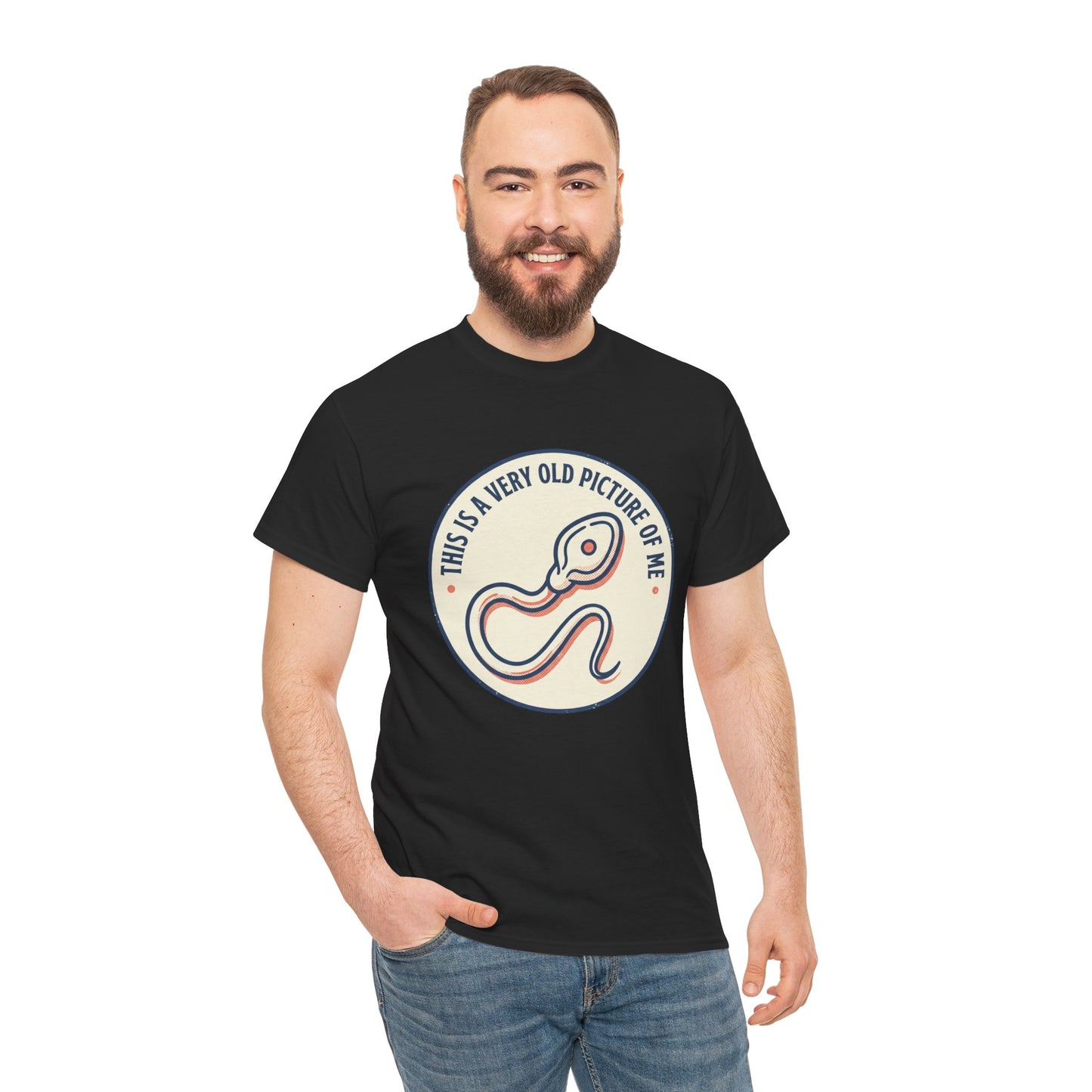 "This Is A Very Old Picture Of Me" Retro Snake Graphic Tee