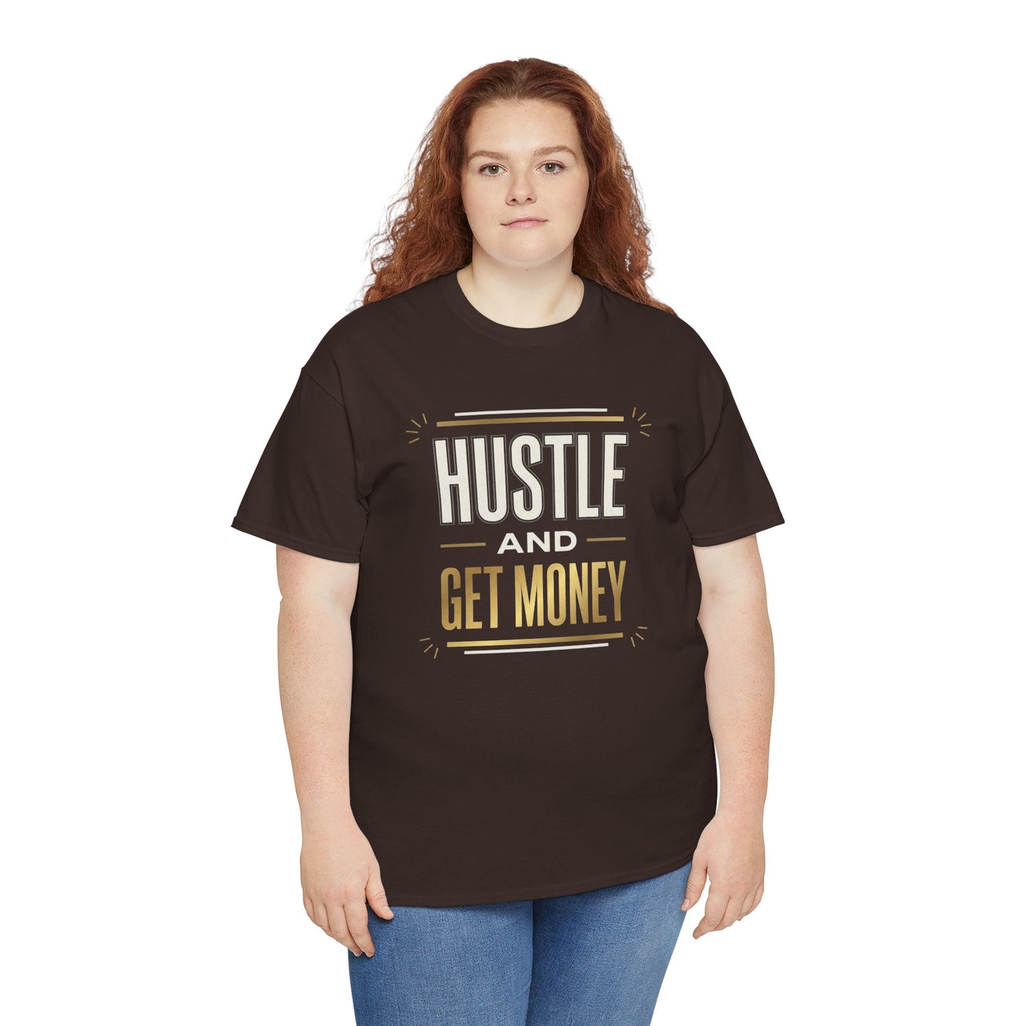 Hustle and Get Money Tee - Motivational Streetwear Graphic T-Shirt
