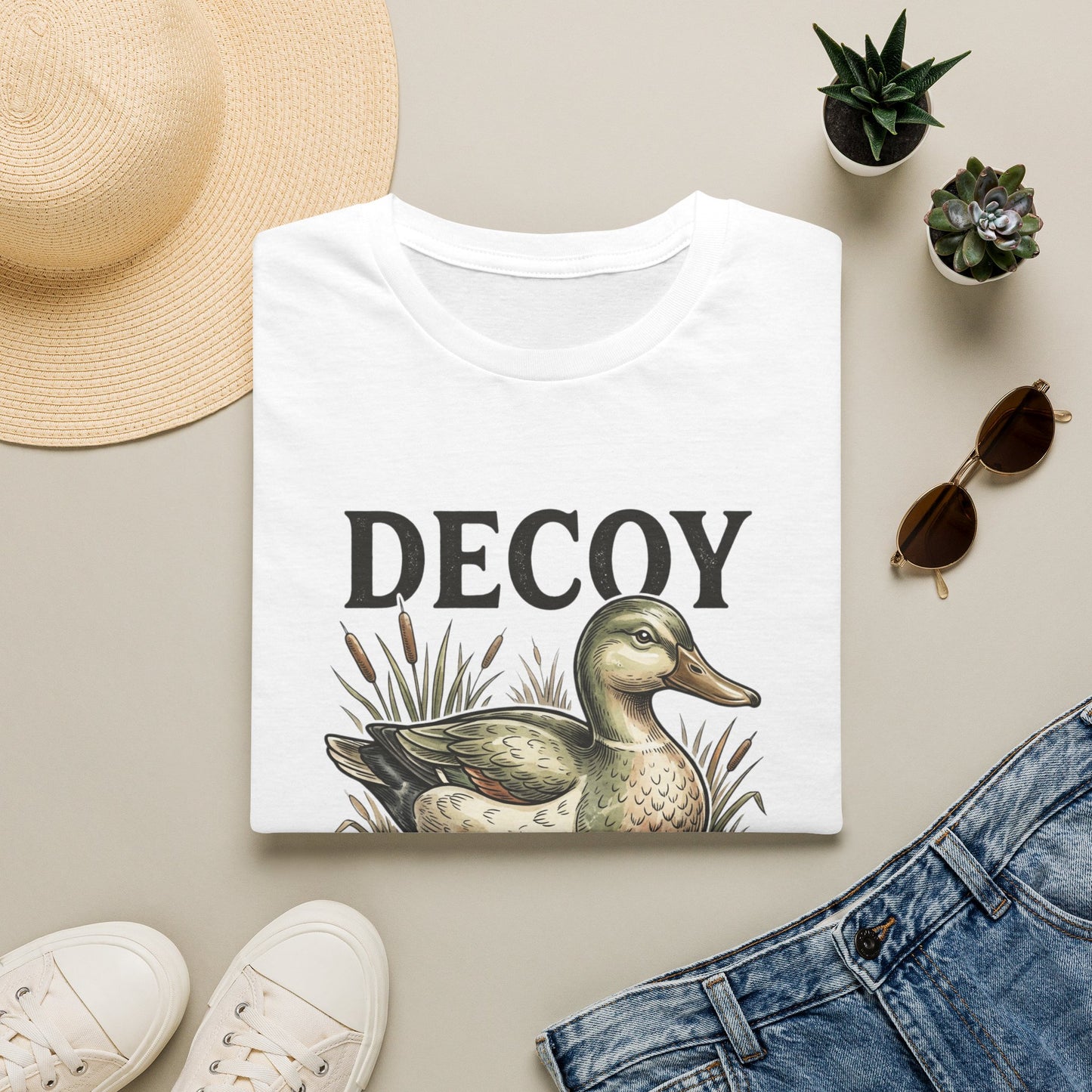 Decoy Duck T-Shirt — "Decoy for Cheaters" Vintage Waterfowl Tee