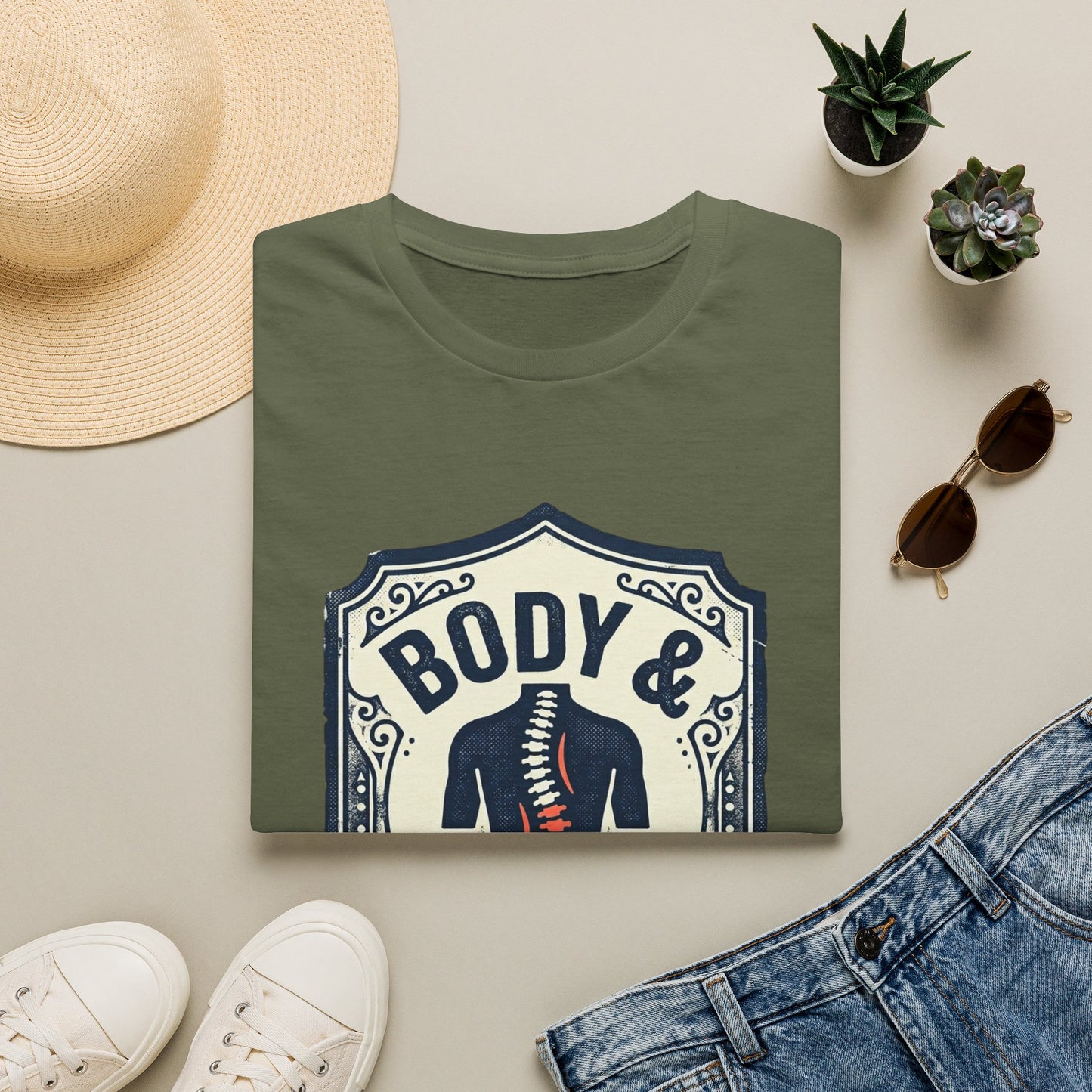 Back Hurts T-Shirt — Body & Back Hurts Graphic Tee for Spine Pain Relief Awareness