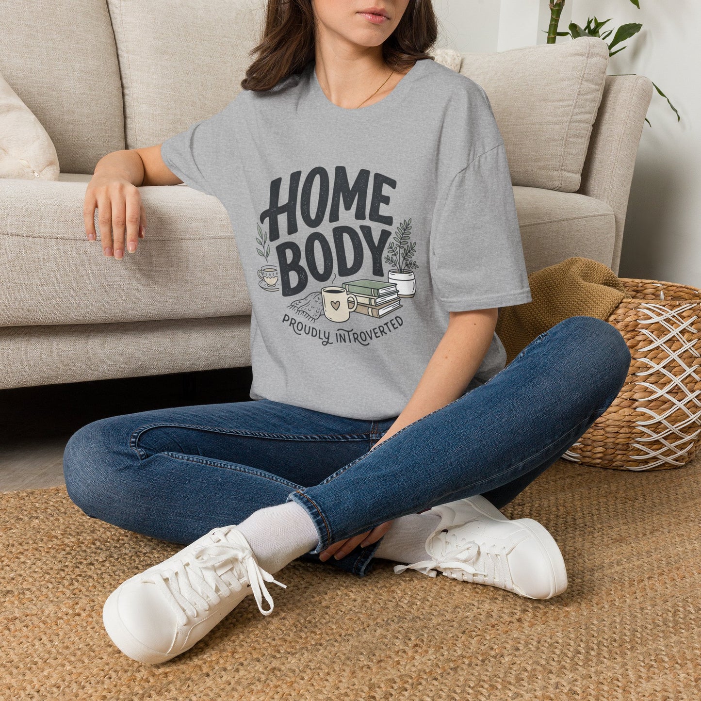 Homebody T-Shirt — 'Homebody Proudly Introverted' Cozy Graphic Tee
