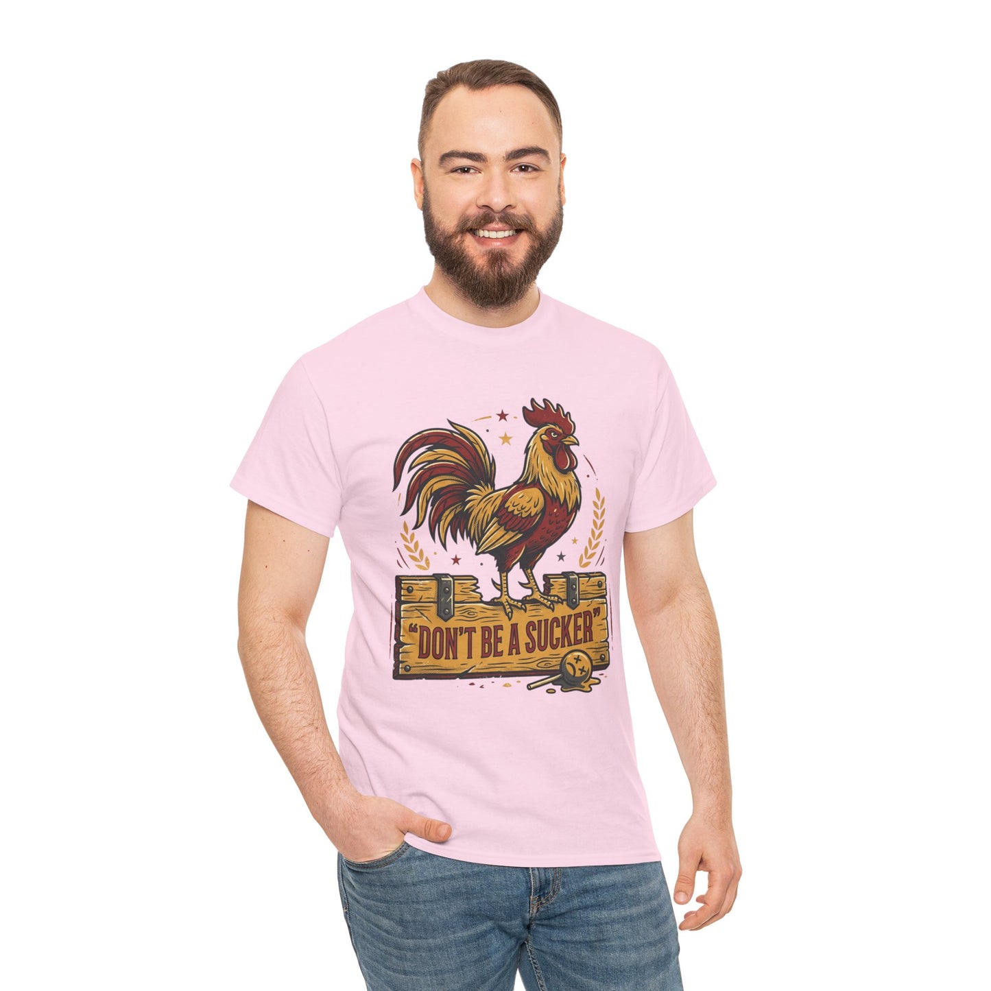 Rooster 'Don't Be a Sucker' Graphic Tee Printify