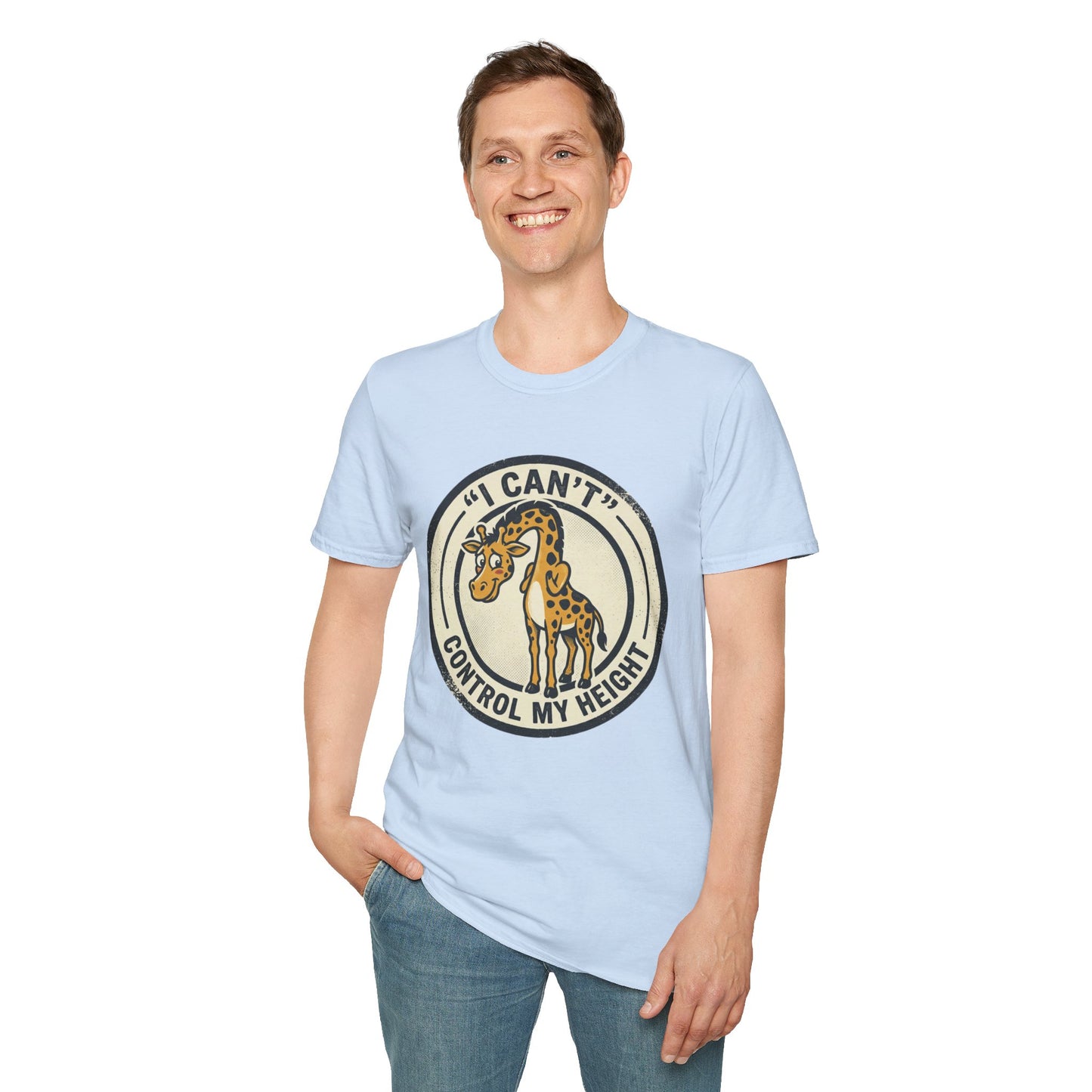 Giraffe 'I Can't Control My Height' T-Shirt