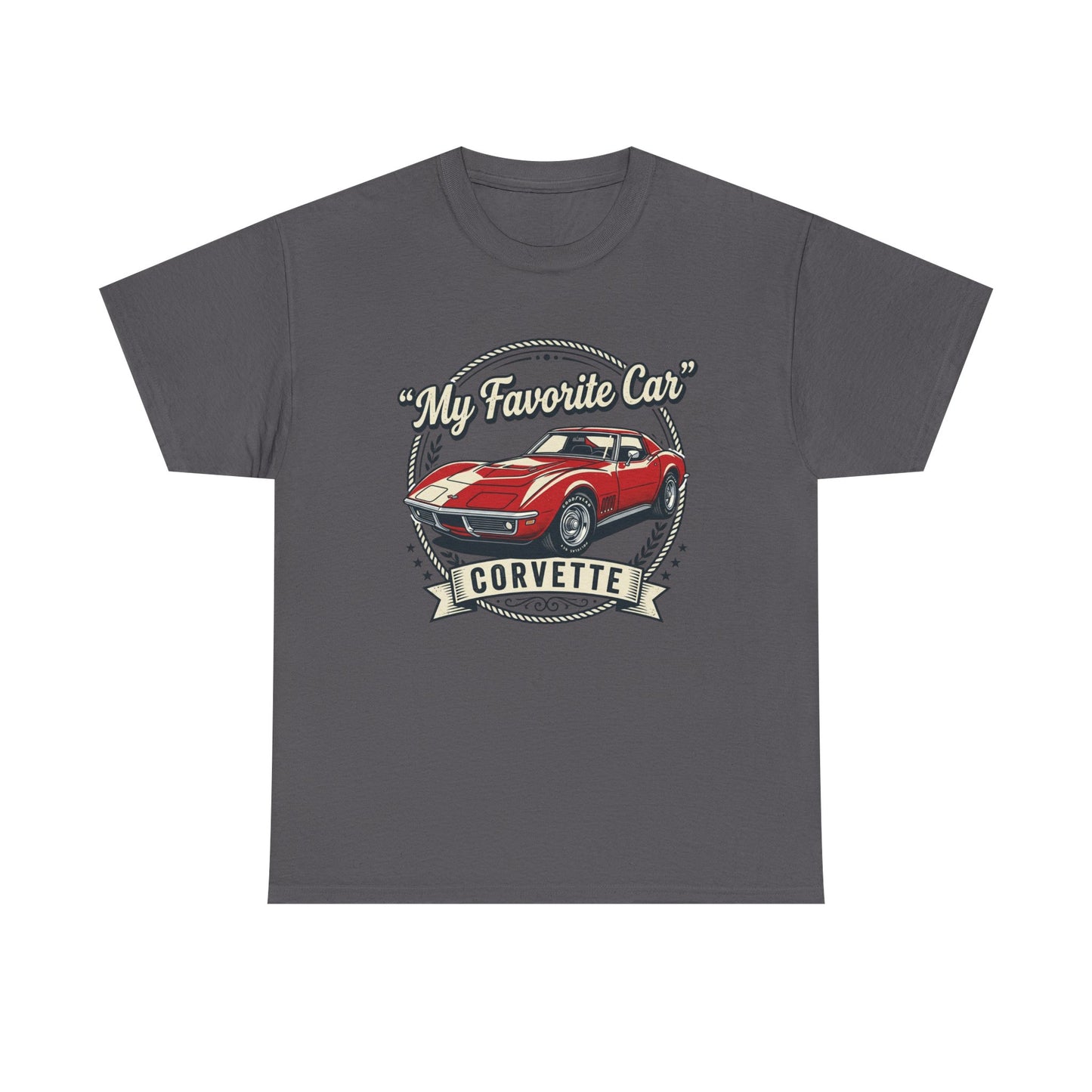 Corvette 'My Favorite Car' Classic Muscle Tee Printify