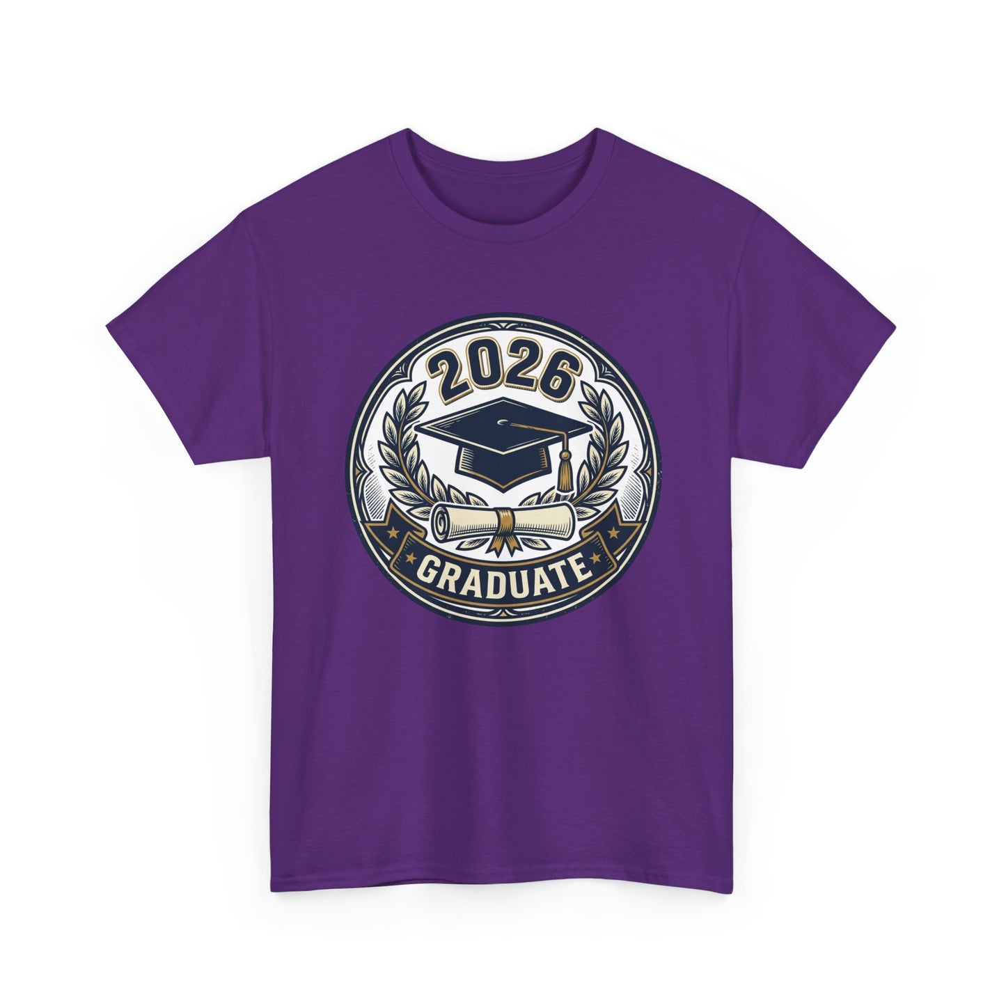 2026 Graduate T-Shirt — Graduation Cap Emblem Tee